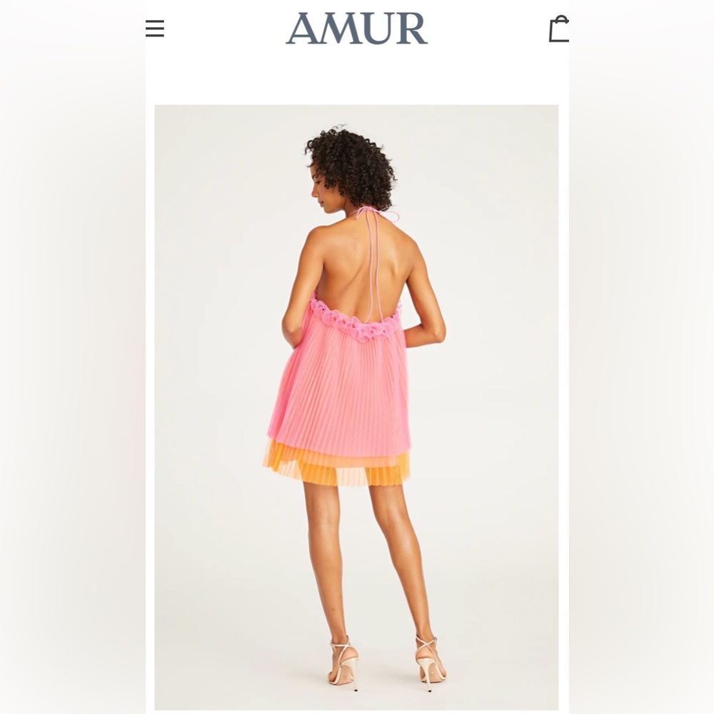AMUR Tate Halter Mini Tulle Dress - Picture 5 of 5